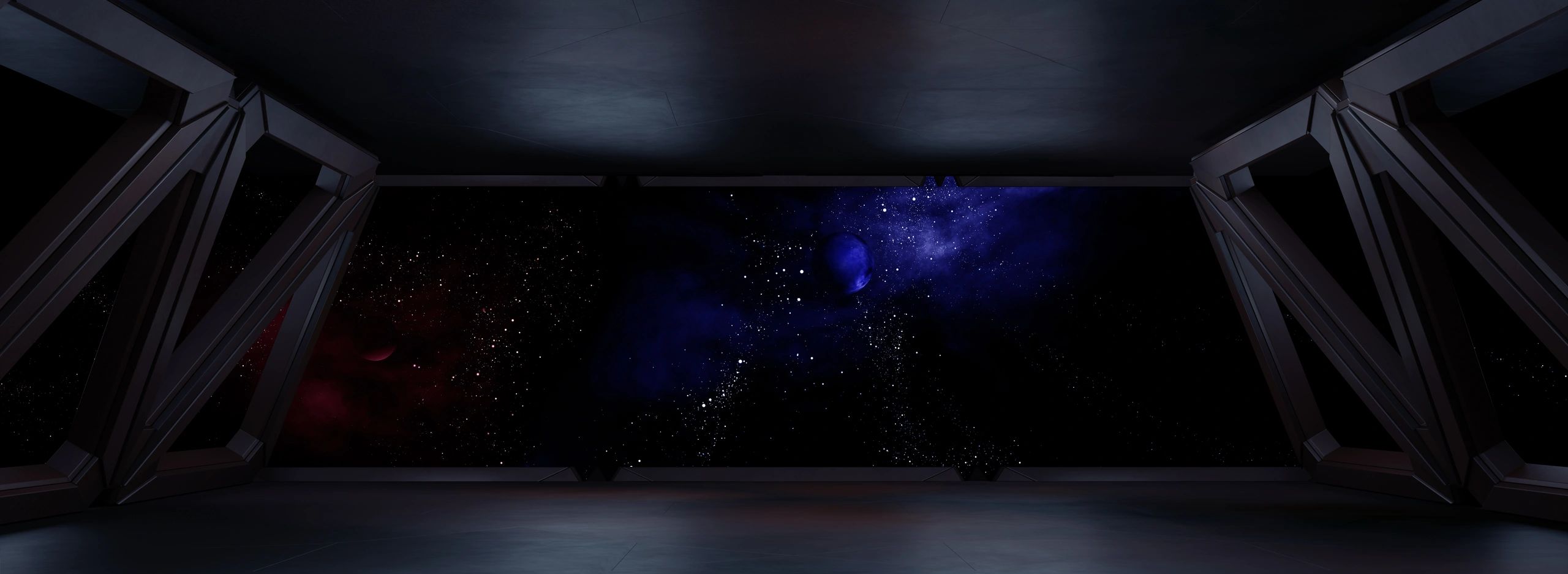 Space environment, ready for comp of your characters.3d